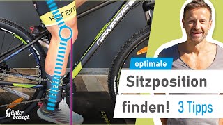 Die optimale Sitzposition beim Radfahren finden und einstellen