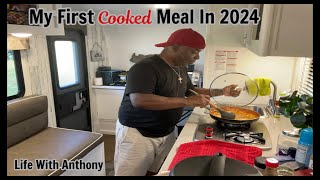 My Tiny RV Life | My First Cooked Meal Of 2024 | Everyday Travel Trailer Living