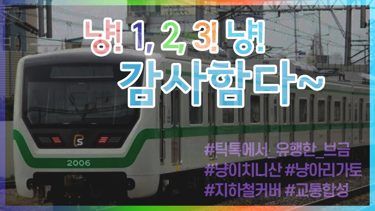 [자막] 냥 1 2 3 냥 아리가또 지하철 커버 / Metro'eq - Seoul