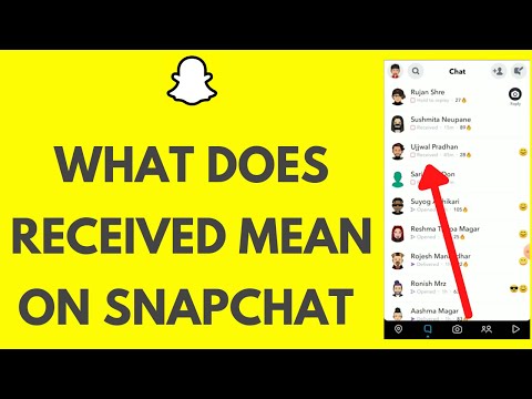 Snapchatで受信したとはどういう意味ですか?