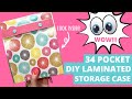 😱WOW 34 POCKET 😱DIY Laminated STORAGE CASE!!!