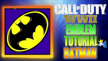 BATMAN Logo - Call of Duty COD WW2 WWII ( EASY ) Emblem Tutorial