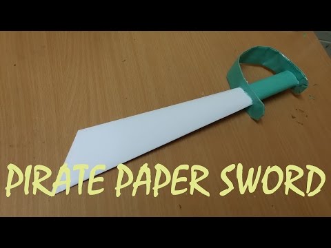 How To Make A Pirate Sword Out Of Paper - Mini Weapon (crazyPT's Design)