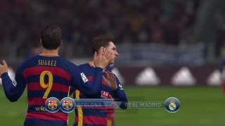 | بيس 2016 مباراة برشلونه و ريال مدريد تعليق عربي | PES 2016  Barcelona vs Real Madrid PS4 HD |