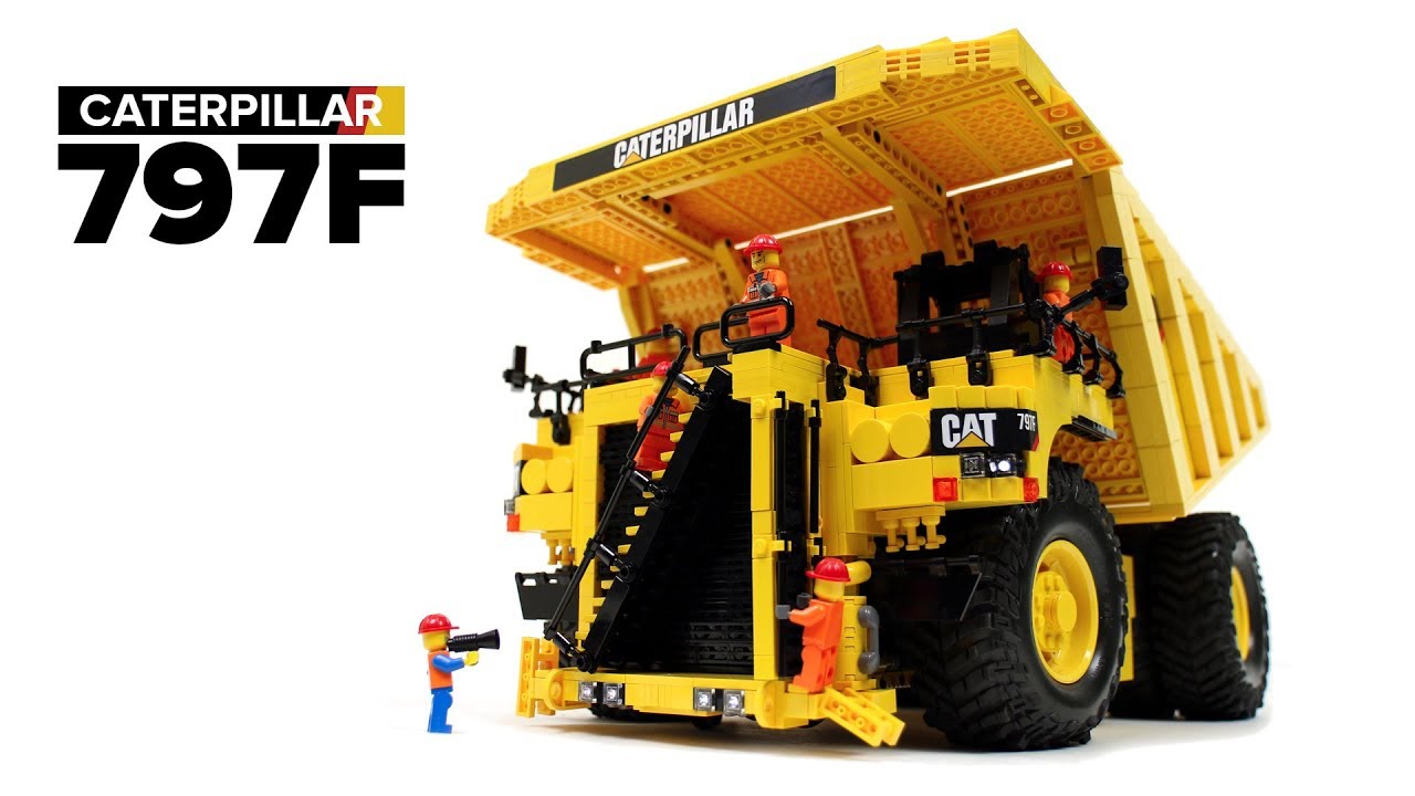 LEGO Technic RC Caterpillar 797F Dump Truck - YouTube