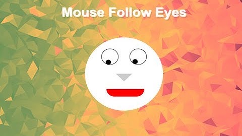 Jquery Mouse Follow Eyes, Website Mouse Tracking, Track Mouse Movement On Website,