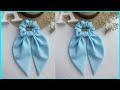 Easy Bow Scrunchies✅✅Cómo hacer Scrunchies o Coletero con Lazo/Tutorial de costura FÁCIL