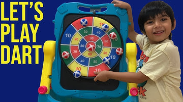Fabric Dart Board Set is a fun toy. Lets compete and learn how to play with this dartboard!
