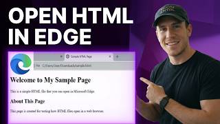 How to Open an HTML File in Microsoft Edge (2026) | Step-by-Step