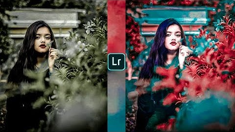 Lightroom blue & soft red effect photo editing | Lightroom background colour change photo editing