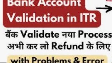 Income Tax Bank Account Validation in Progress Failed Request Submitted Solutions on New Portal
