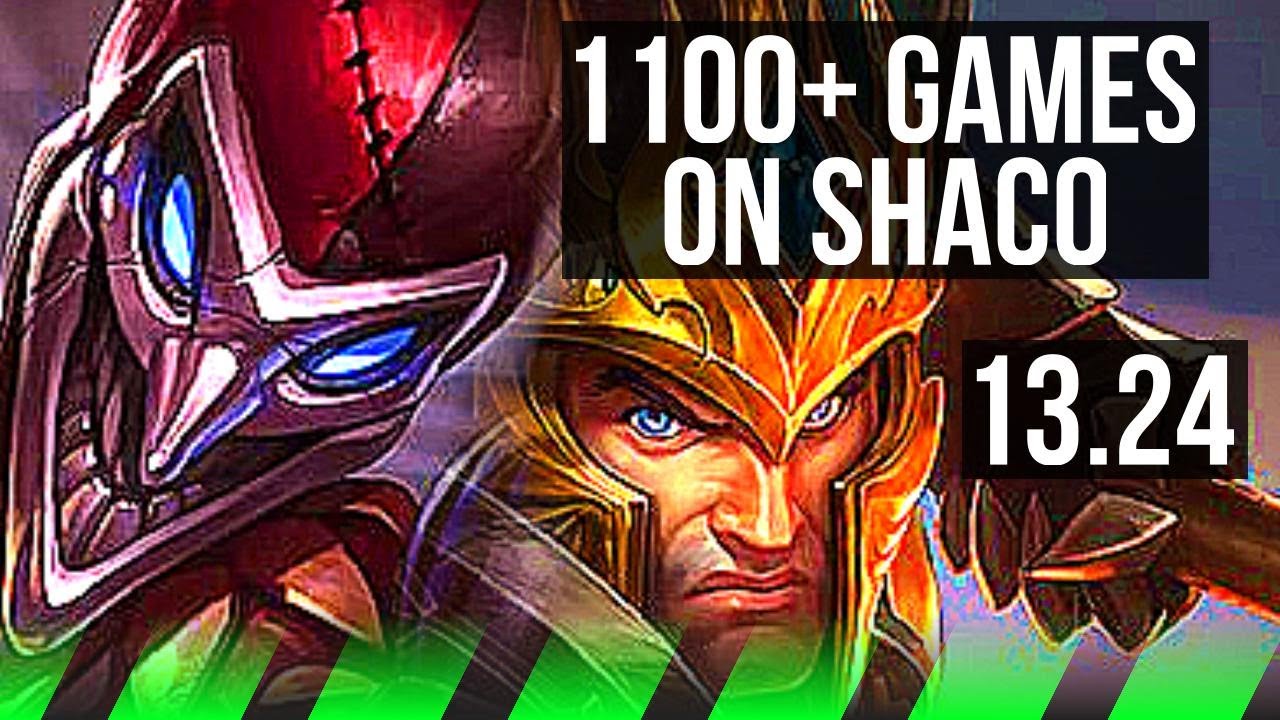 SHACO vs JARVAN IV (JNG) | 1100+ games, Comeback, Dominating | NA Master | 13.24