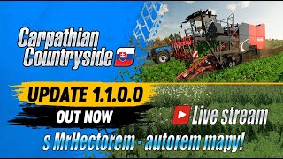 💰 Live stream na mapě Karpatský venkov - S autorem mapy @MrHectorMods - Farming Simulator 22 (4K)