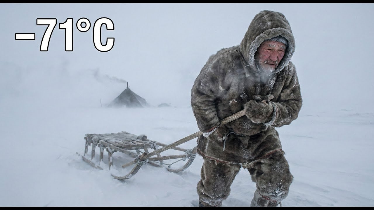 A 66-Year-Old Man Repairs His Sled at –71°C | Life in a Frozen Village
