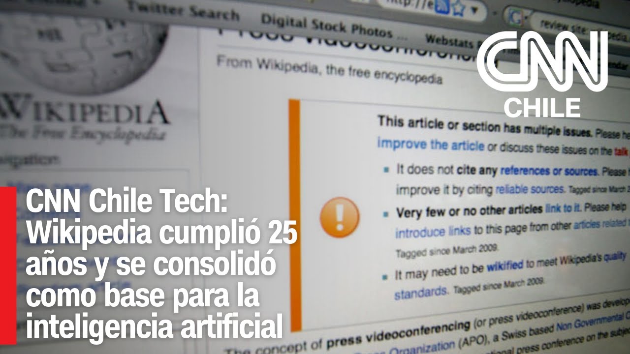 CNN Chile Tech: Wikipedia cumplió 25 años y se consolidó como base para la inteligencia artificial