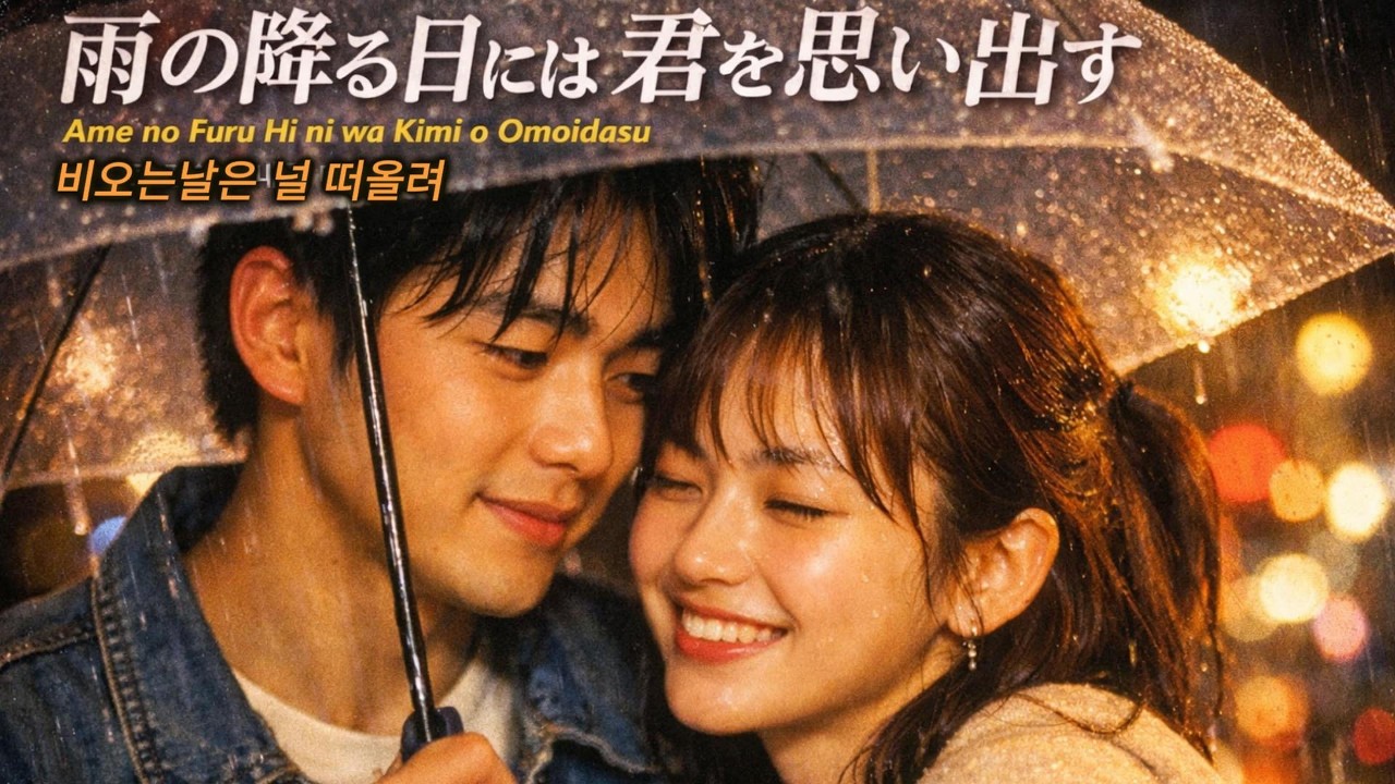 雨の降る日には君を思い出す(비오는 날은 널 떠올려) 노래로 배우는 일본어 　#雨の降る日 #비오는날 #생활일본어 #니혼고 #日本語