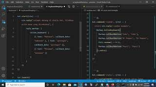 Membuat Bot Telegram dengan nodejs | membuat menu tombol pilihan | part 4
