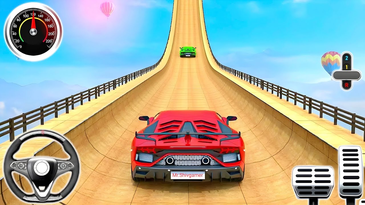 Ramp Car Stunt Racing 3D - Superhero Ramp Car Stunt Simulator - Android GamePlay 