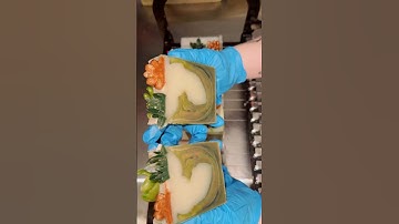 Cutting DESERT Succulent Soap 🌵 #soapcutting #soapcut #soapslicing #soapmaker #cpsoap #soap #soaps