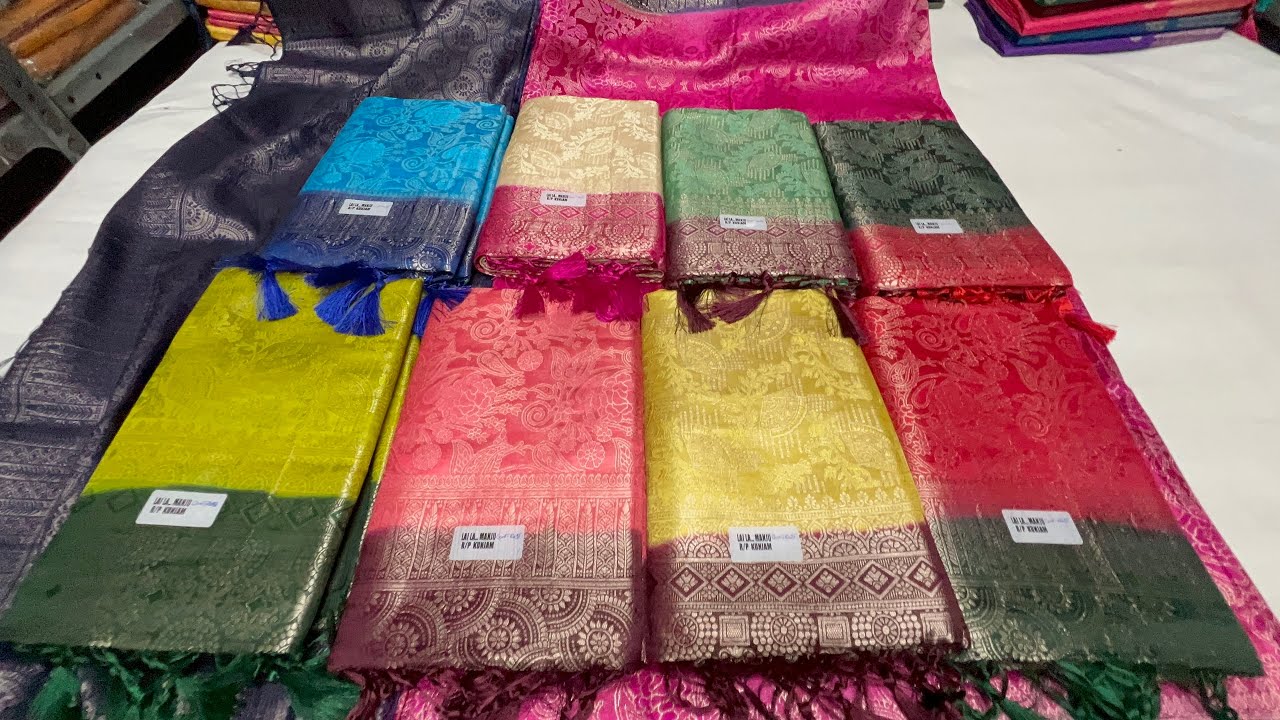 Unbelivable Challenging Price👌chickpet Bangalore wholesale Banarasi crepe georgatte chiffon sarees
