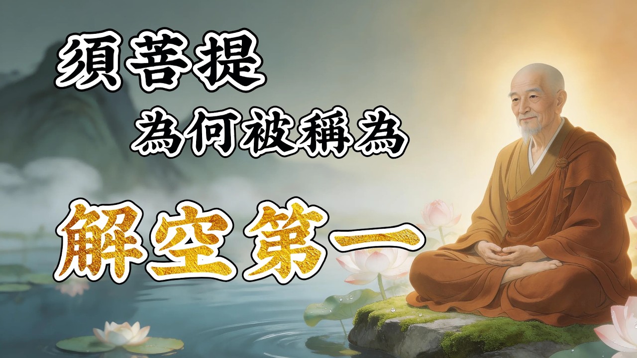 佛陀十大弟子中，須菩提為何被稱為「解空第一」？一個「解」字藏著天大的祕密 | #佛教故事 #佛法 #修行 #開悟