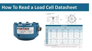 How To Read a Load Cell Datasheet