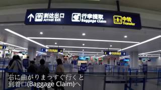 上海浦東国際空港での乗り継ぎ Youtube