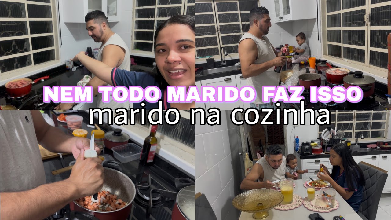 Meu marido chegou cansado do trabalho e ainda fez o jantar pra nós 🏠😍