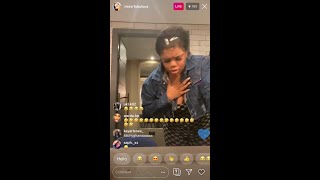 MISS RFABULOUS (RENEE) DRUNK ON IG LIVE (FUNNY)(PART 3)