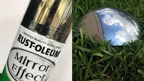 Acrylic Dome to  Convex Mirror using Rust-Oleum mirror effect spray