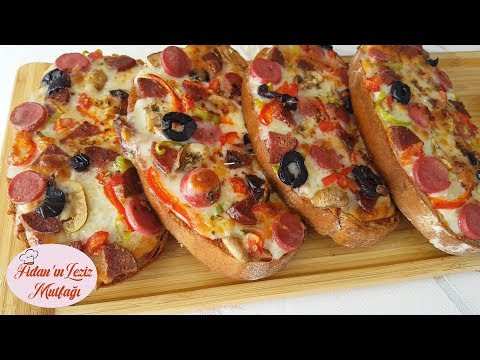 Video: Bayat Ekmekten Yapılan Mini Pizzalar