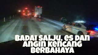 MENCEKAM!! Badai salju dan Angin kencang hentikan perjalananKU screenshot 3