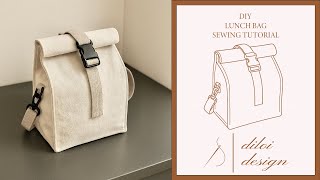 How to Sew a Lunch Bag | Step-by-Step Sewing Tutorial (Multi-language Subtitles: TR/EN/DE/FR)