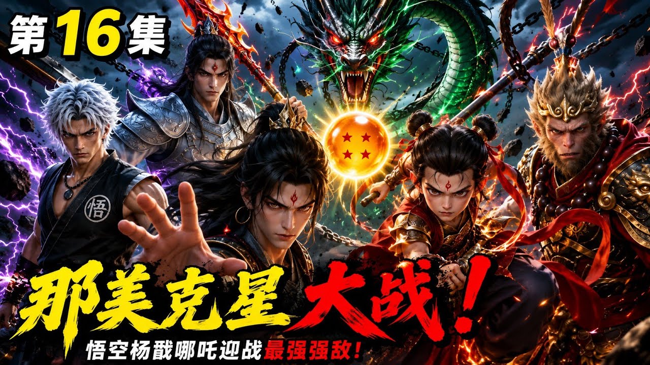 《天庭三大反骨仔勇闖七龍珠世界》第16集｜那美剋星大戰爆發！悟空楊戩哪吒迎戰最強強敵，生死之戰開啟！#dragonball #七龍珠 #anime