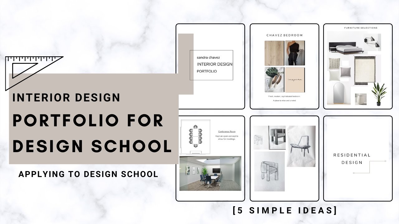 Interior Design Portfolio For Design School Applying 5 Simple Ideas Creative Youtube