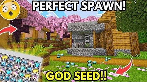 🔥God Seed 🌱 For Minecraft Pe 1.20+ || 3 Golden Enchanted Apple 🍎 At Sapwn [Hindi]