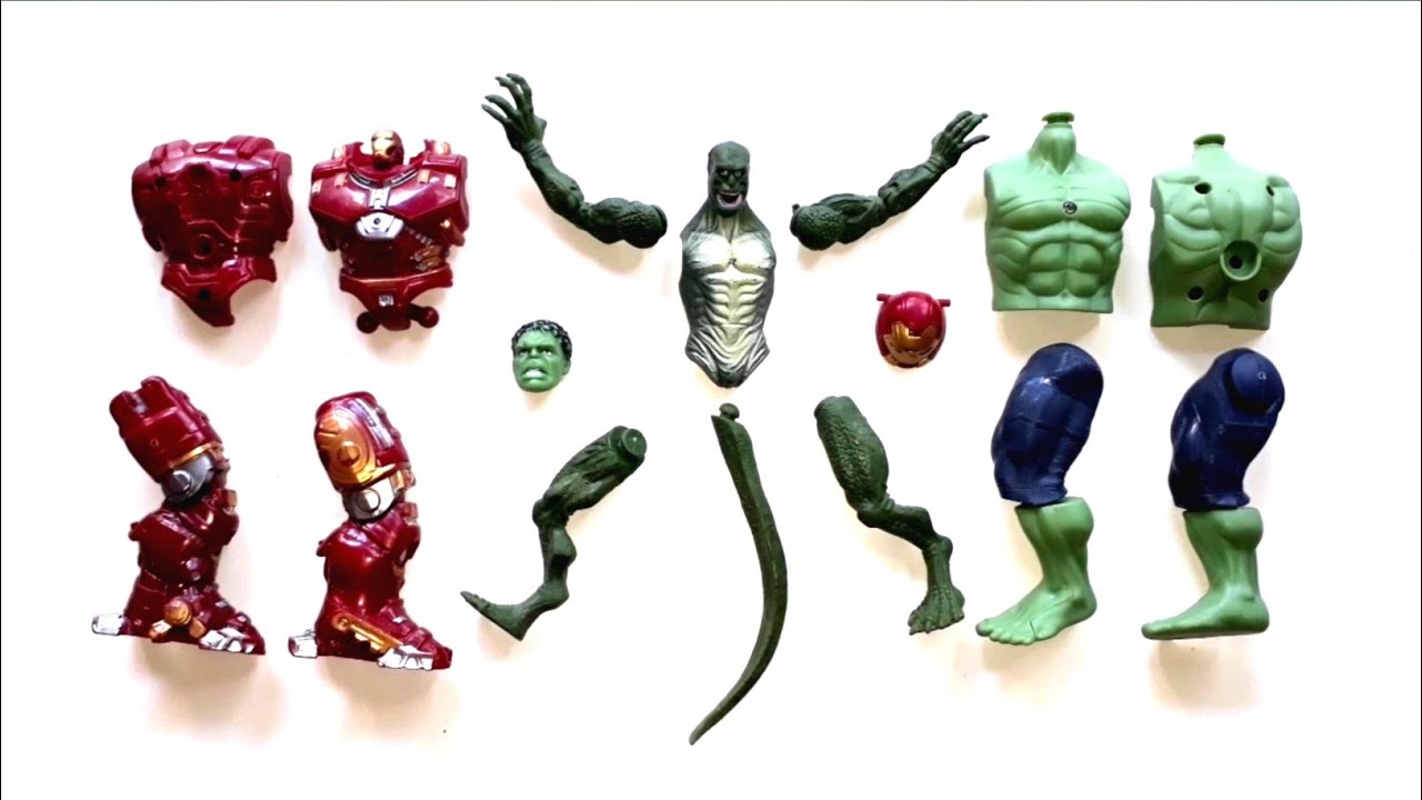 Merakit Mainan Hulk Buster vs Lizard vs Hulk Smash ~ Avengers - YouTube