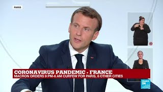 REPLAY - Coronavirus in France: Curfew-breakers will be fined 135 euros, says Macron