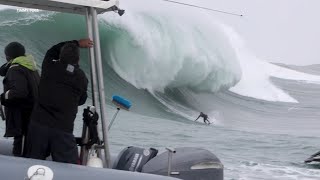 Visitors from all over the world flock to Mavericks as surfers brave massive waves