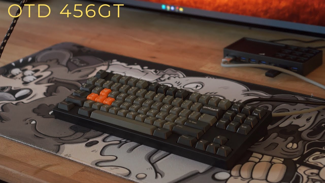 OTD 456GT Keyboard Typing - YouTube