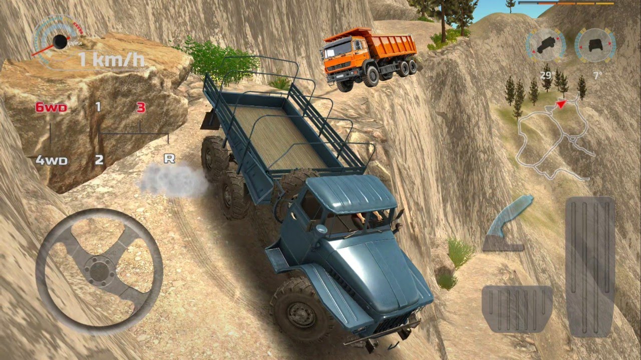 6x6 Offroad Truck Driving Simulator 3D – Drive 375 Truck 6x6 Offroad Game – Android GamePlay