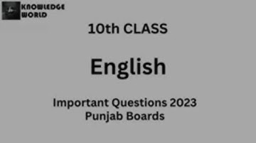 10th english guess papers 2023 - 10th class english important question 2023 - 10 english guess paper