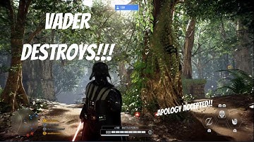 STAR WARS BATTLEFRONT 2 - DARTH VADER DESTROYS ON YAVIN 4!!!