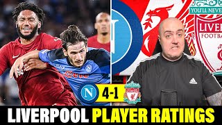 GOMEZ AND MILNER HORRENDOUS! Napoli 4-1 Liverpool Player Ratings