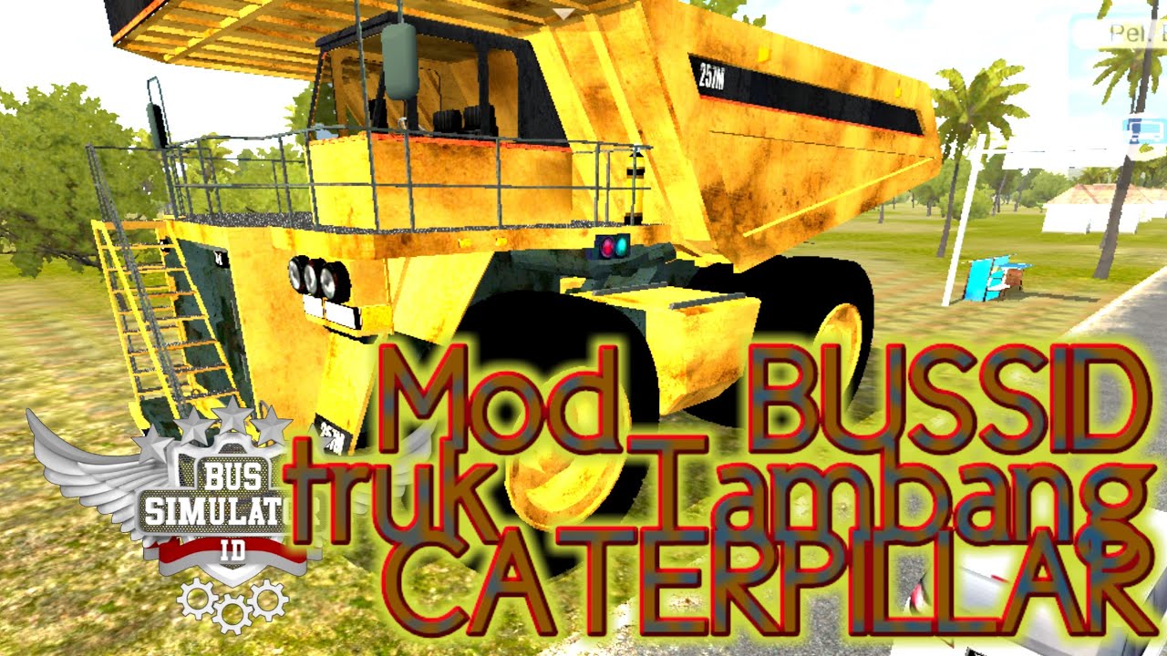 Mod BUSSID truck tambang  CATERPILLAR YouTube