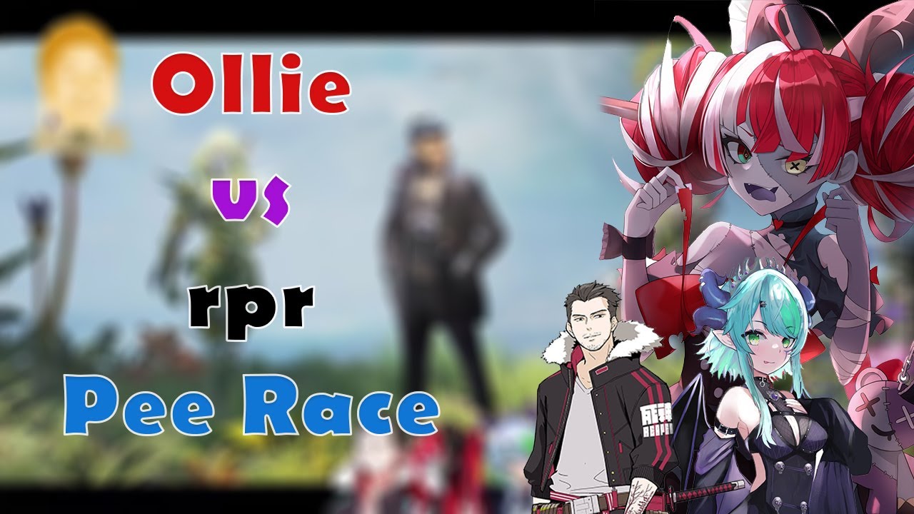 Pee Race between Ollie vs rpr, who is the fastest?!?! [EN Sub]