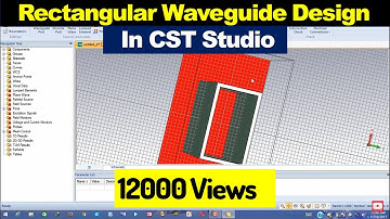 How to design rectangular waveguide using CST Microwave studio |in hindi