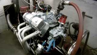 422 CID AMC Drag Race motor on the DTS Dyno with Exhaust
