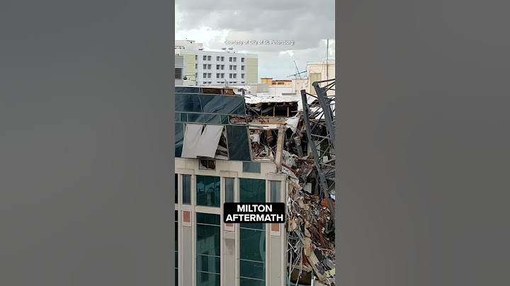 Hurricane Milton: Drone video shows devastation in St. Petersburg, Florida