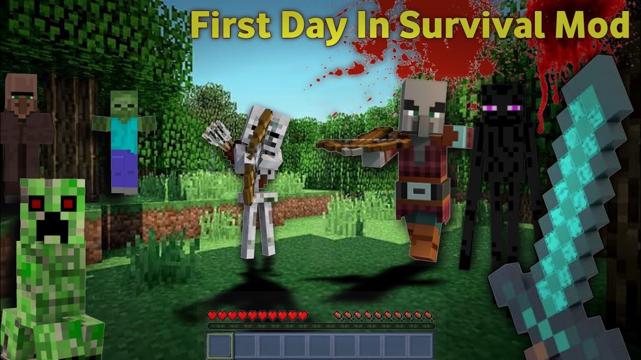 First Day in Survival Mode || Minecraft Survival Series || episode 1 ...